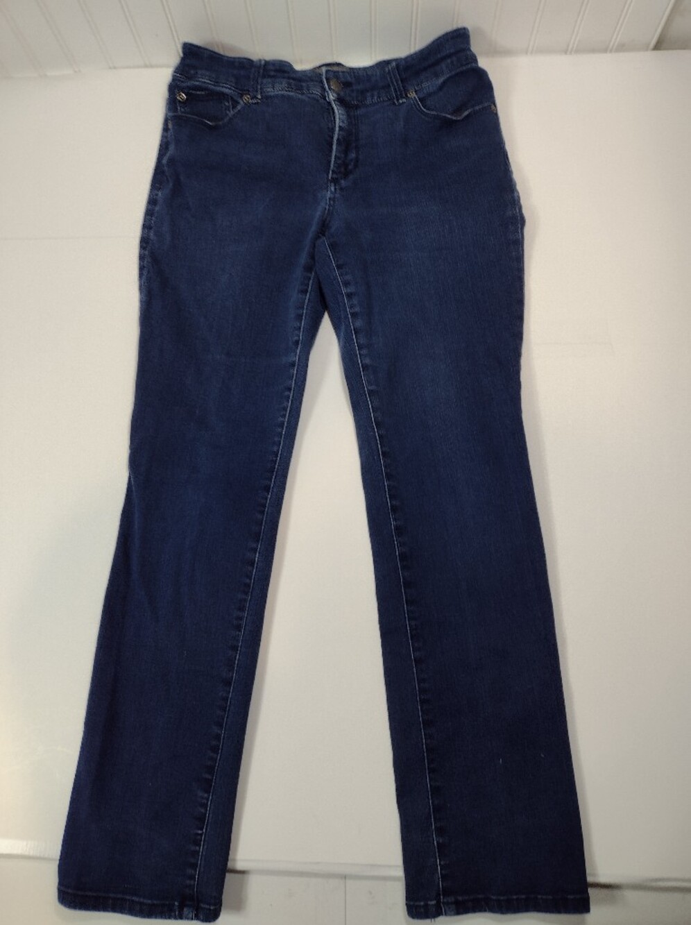 So Sliming by Chico's Classic Dark Blue Women's Straight-Leg Jeans